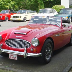 Austin-Healey 3000 Mk I. Χαμηλό, φαρδύ και με το χαρακτηριστικό «χαμόγελο» στη μάσκα.