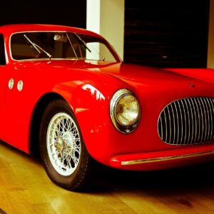Η Cisitalia 202 της Pinin Farina στο Μουσείο Μοντέρνας Τέχνης της Νέας Υόρκης, όπου εκτίθεται ως έργο τέχνης.