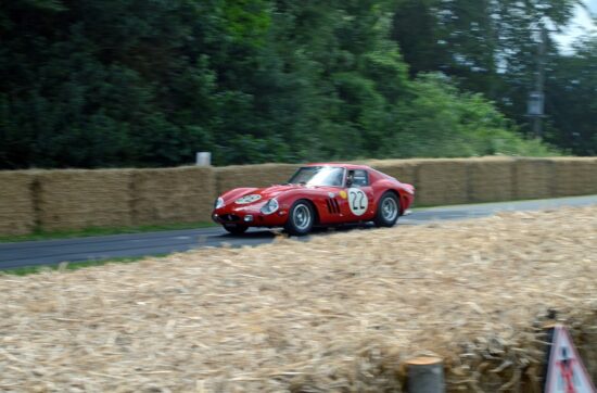 Ferrari 250 GTO με το αρχικό αμάξωμα του 1962, στο Goodwood Festival of Speed της Αγγλίας.