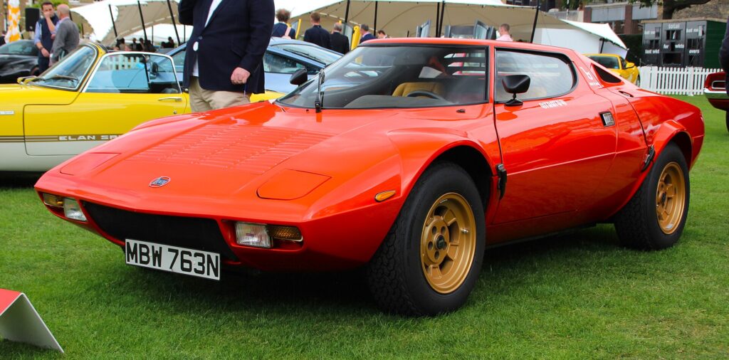 A 1975 Lancia Stratos HF Stradale.