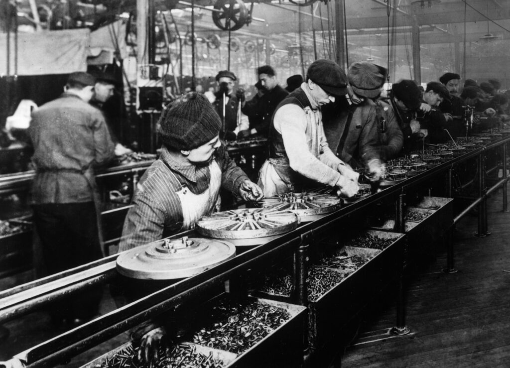 The Ford assembly line in 1913. The idea that changed industry all over the world.