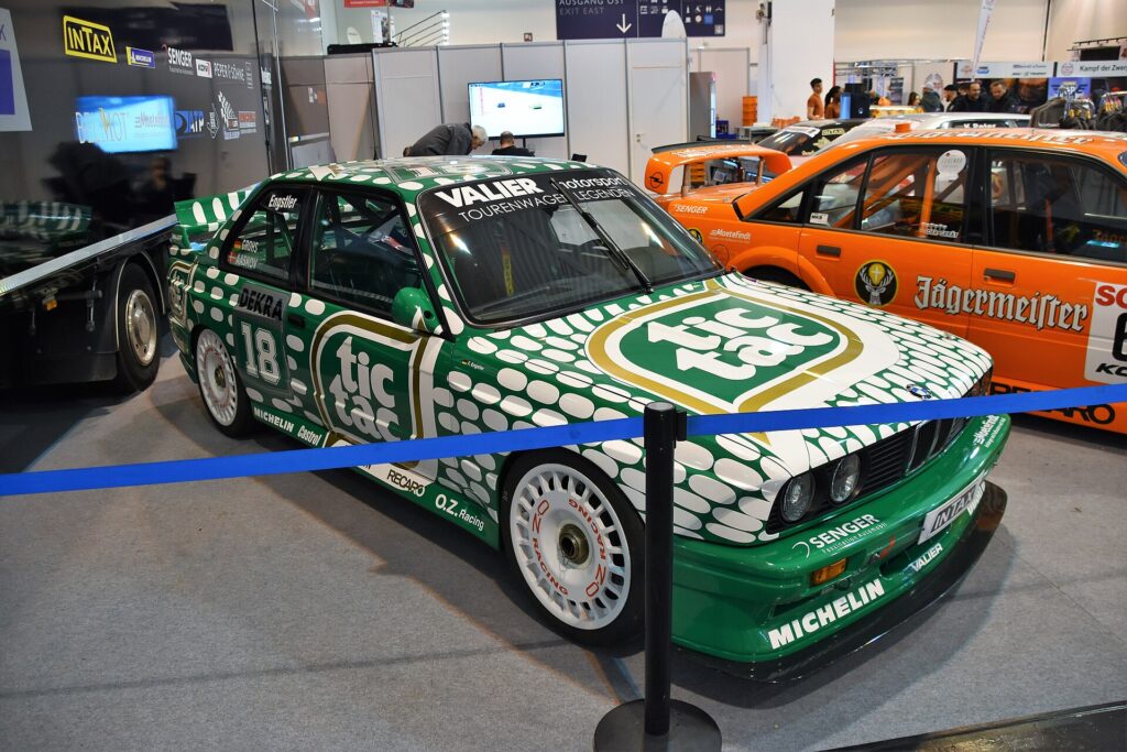 A DTM-spec M3 E30 racing car (1991).