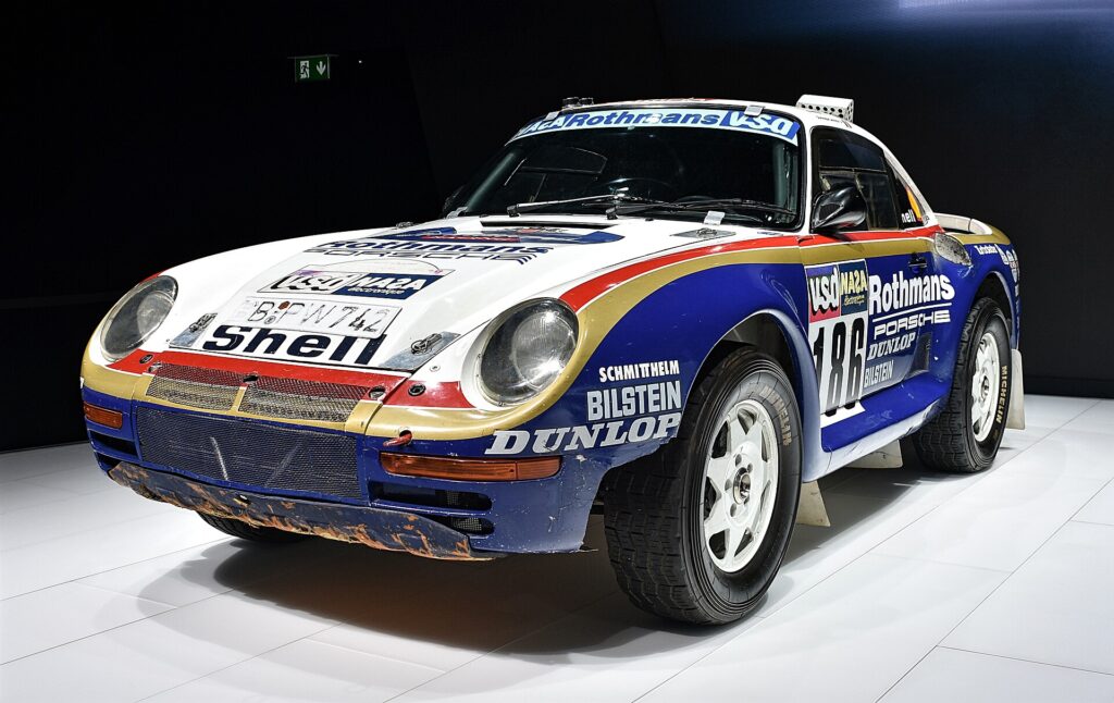 Porsche 959 Dakar στην Έκθεση της Φρανκφούρτης το 2017.