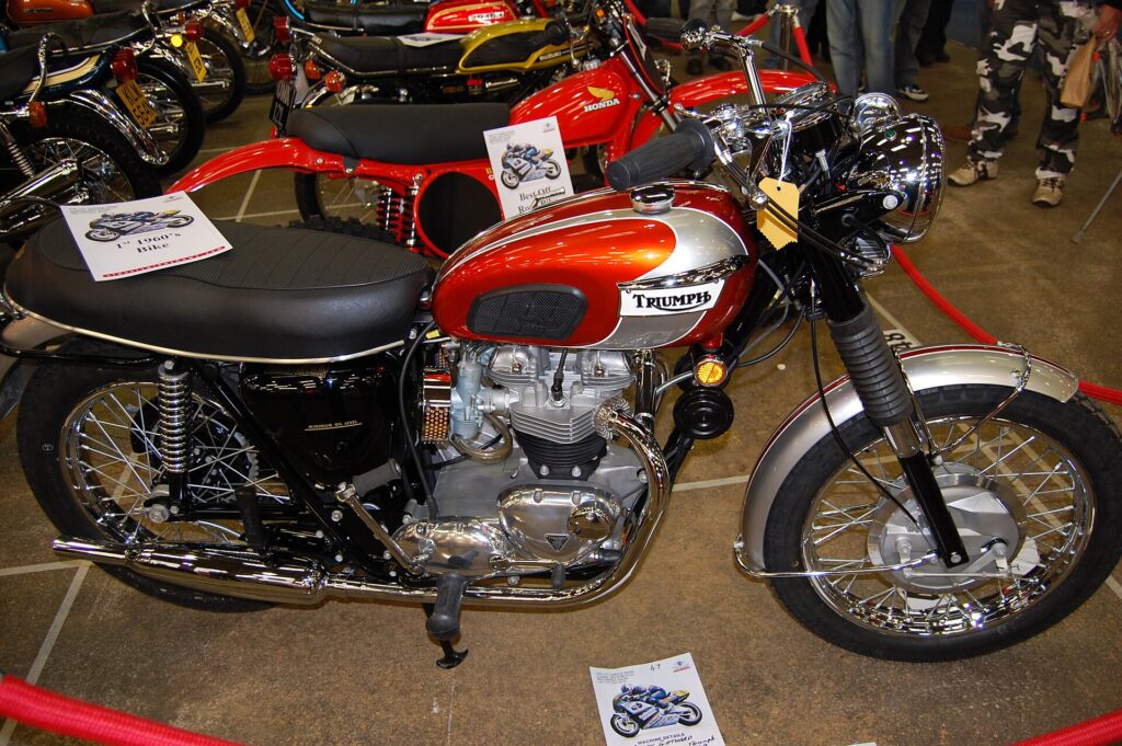 The 650 cc twin with two Amal carburettors was the heart of the Bonneville.