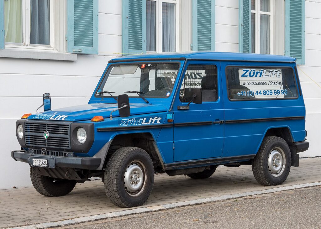 Steyr-Daimler-Puch 290 GD: η ίδια G με το σήμα της Puch.